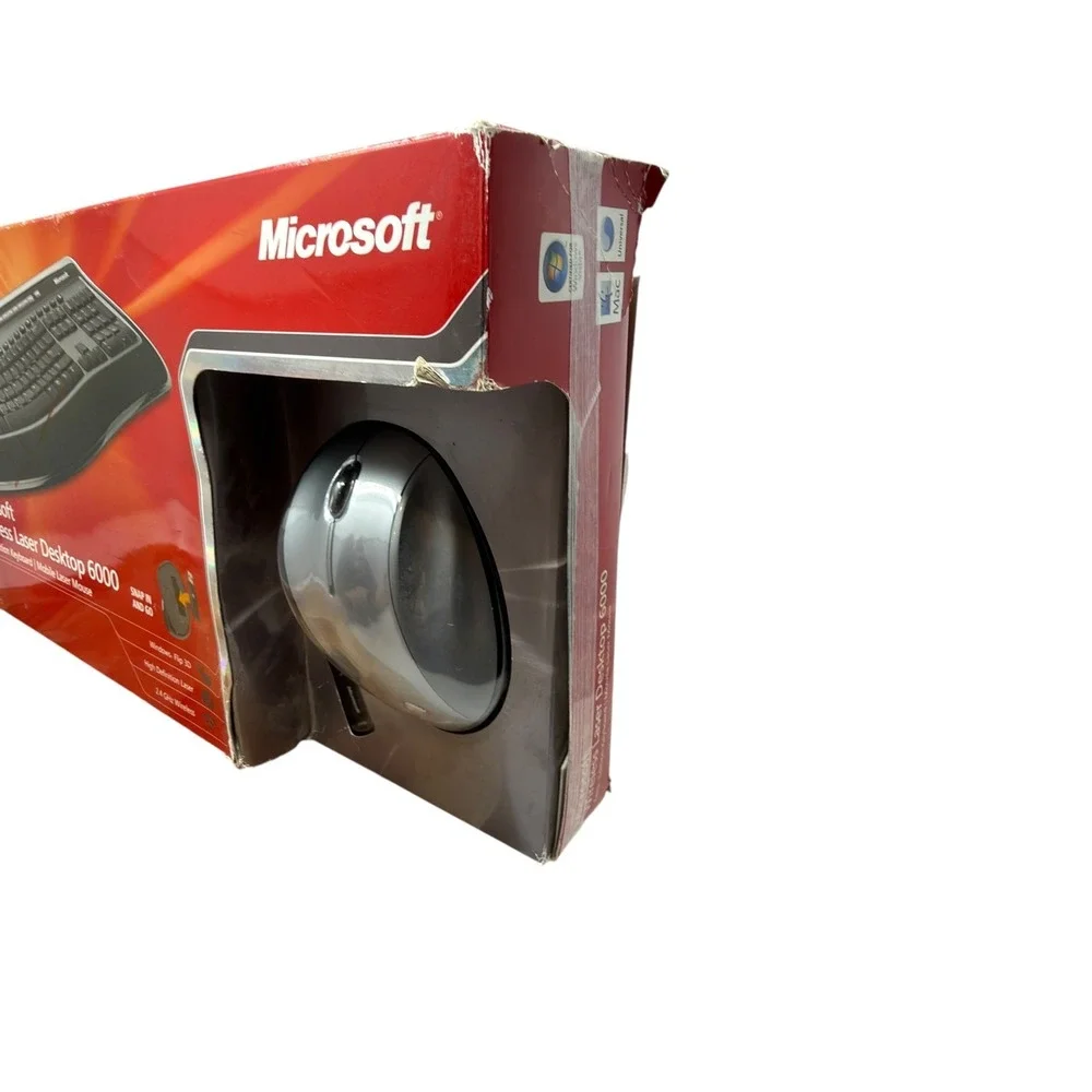 Microsoft Wireless Laser Desktop 6000 Aero Edition Keyboard & Mobile Laser Mouse